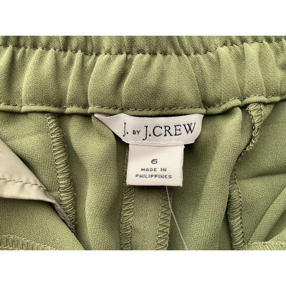 Green J. Crew Stretch Shorts With Pockets Size 6 - Picture 6 of 7